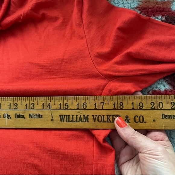 Chrome M Red Longsleeves MERINO WOOL Blend Women's Sweater Hoodie It#C52 - Picture 10 of 11